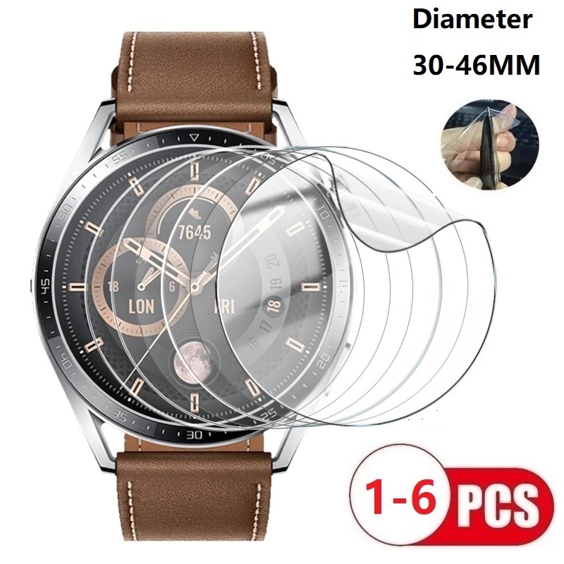 라운드 시계 직경 용 범용 보호 소프트 필름 35 36 - Motorola Smartwatch Accessories 리뷰 및 가격