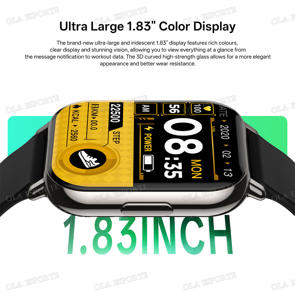 새로운 스마트워치 1.83인치 방수 메시지 답장 통화  - Smartwatch X12 리뷰 및 가격