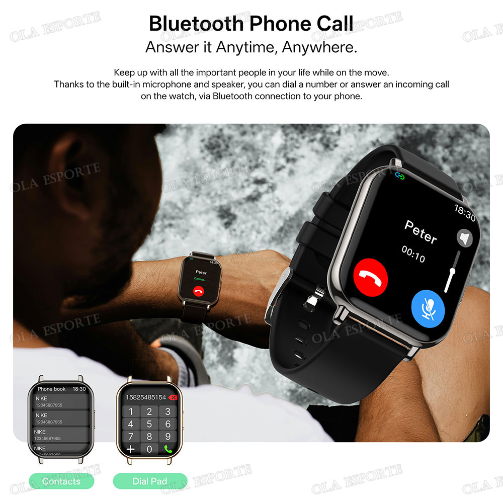 새로운 스마트워치 1.83인치 방수 메시지 답장 통화  - Smartwatch X12 리뷰 및 가격