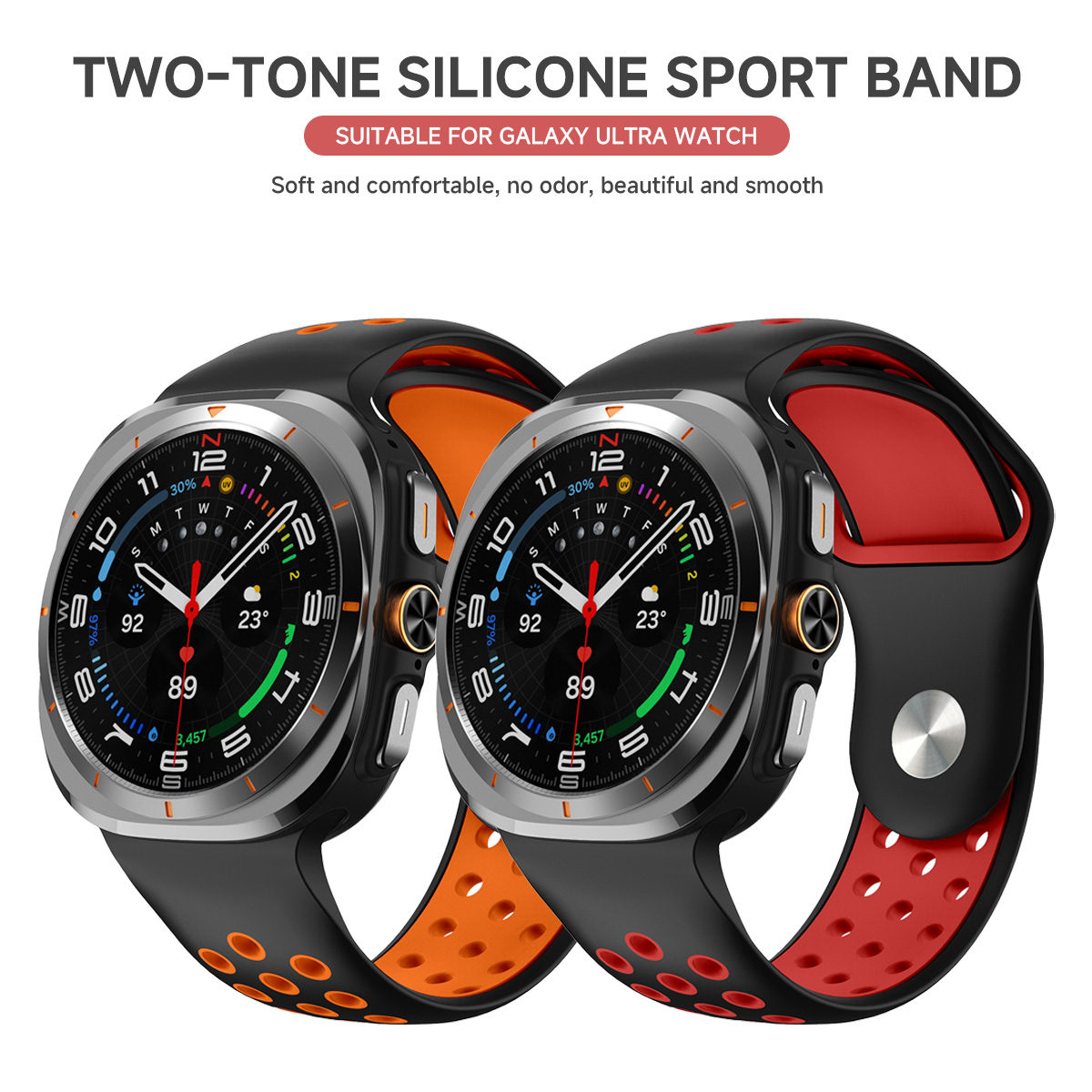 삼성 갤럭시 워치 울트라 2용 실리콘 스트랩, 스마트워 - Samsung Smartwatch Accessories 리뷰 및 가격