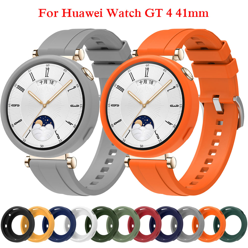 화웨이 시계 GT 4에 대한 부드러운 실리콘 스트랩 케 - Titan Smartwatch Accessories 리뷰 및 가격